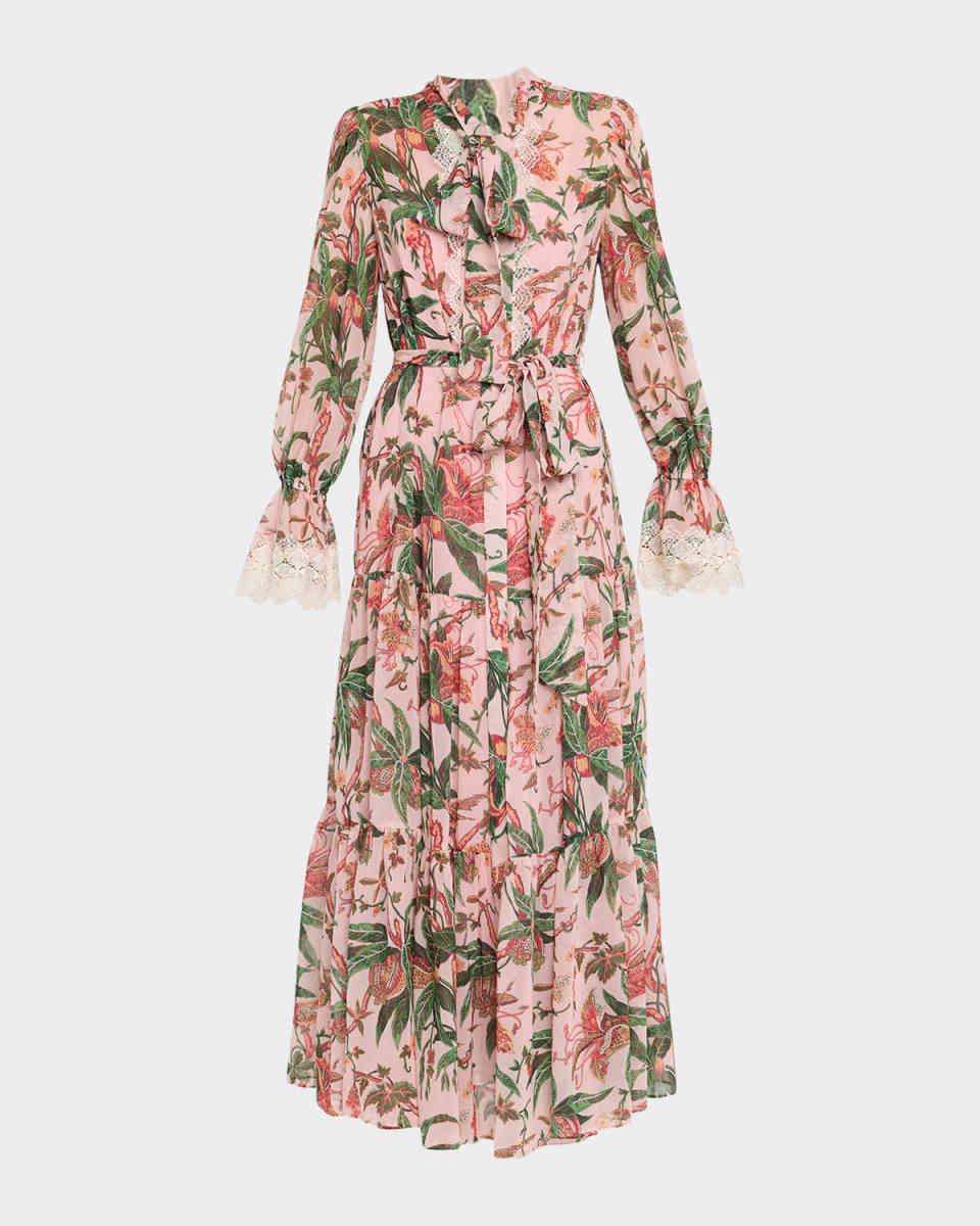 Payne Tiered Floral-Print Maxi Dress